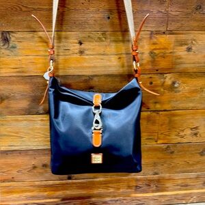 Dooney & Bourke Red Leather Handbag with Gold Hardware